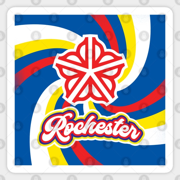 Officially Licensed 1970s Rochester Sticker by patrickkingart